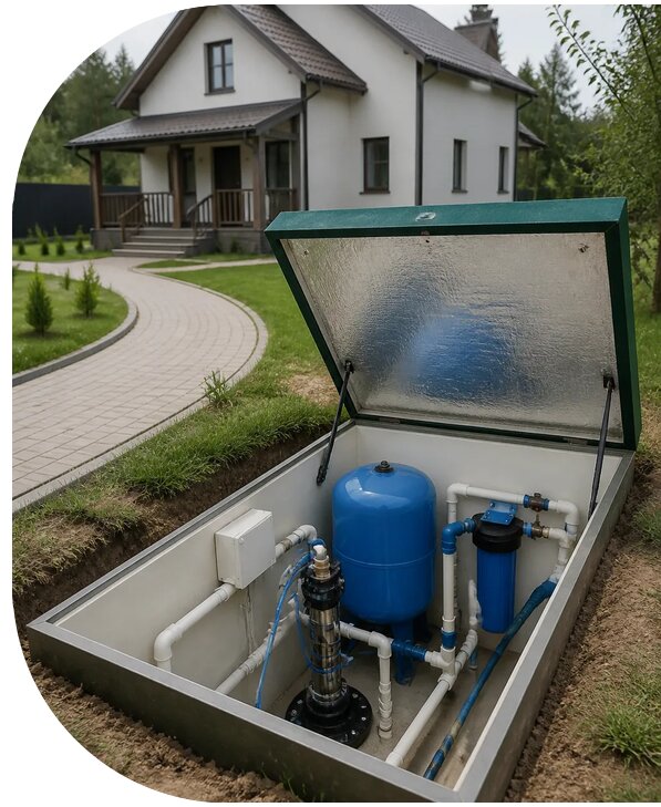 Автономное водоснабжение дома в Мариинске от 152970 р. | АПаруса-Мрн